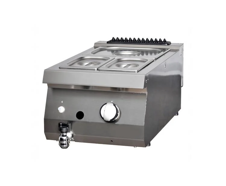 bain marie - unité simple - profondeur 70 cm - gaz