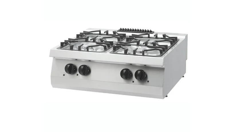 cuisinière - 4 brûleurs - unité double - profondeur 70 cm - gaz