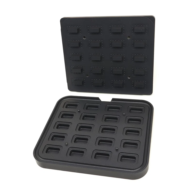 Moule à Tartelette - Rectangle - 64x41/45x22 mm - 20 pièces