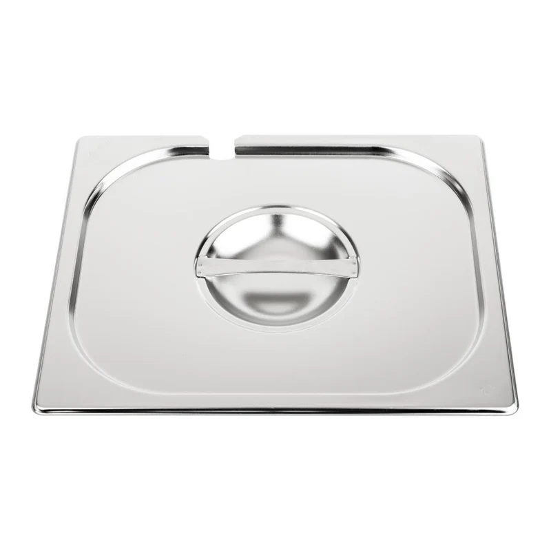 Couvercle inox avec encoche Vogue GN 1/2