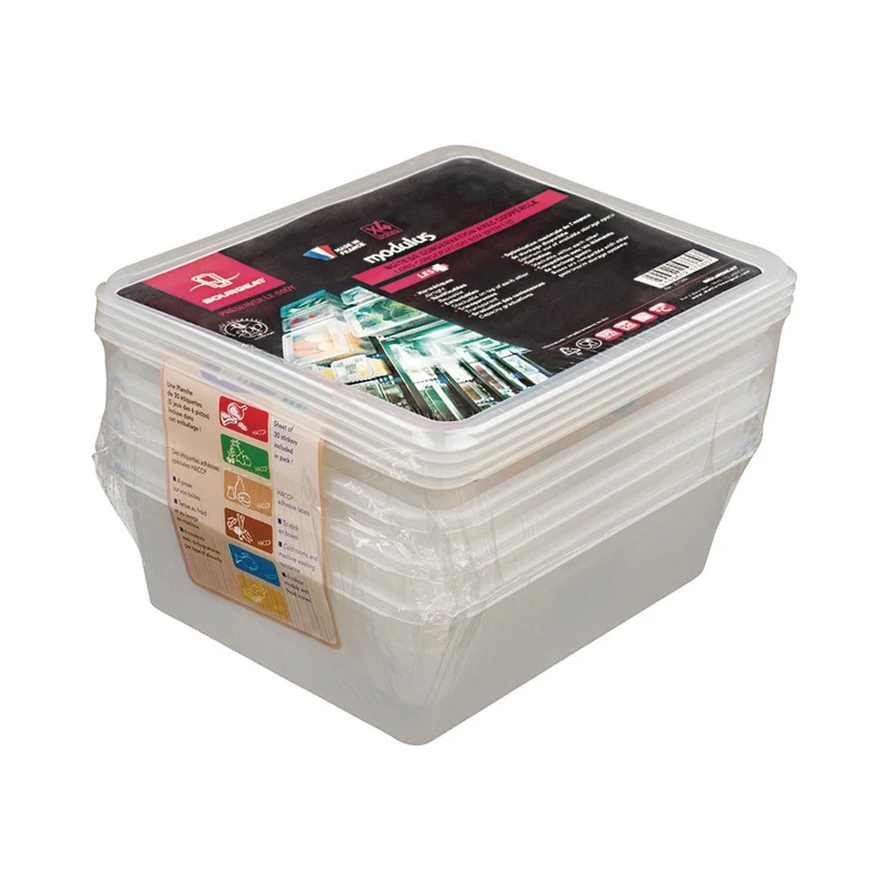 Boîte de stockage GN1/2 Matfer Bourgeat Modulus utilisation intensive 7,5L (lot de 4)