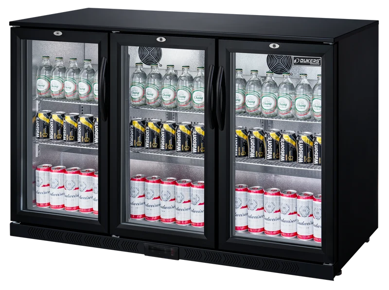 Arrière-bar réfrigéré 3 portes battantes