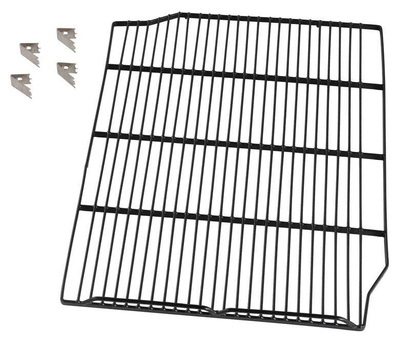1 grille droite (noire) et 4 clips