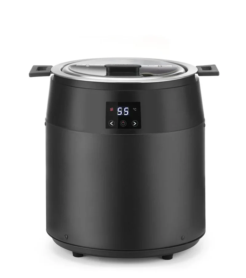 Marmite à soupe Hendi à chauffage à sec, 10 L, noire