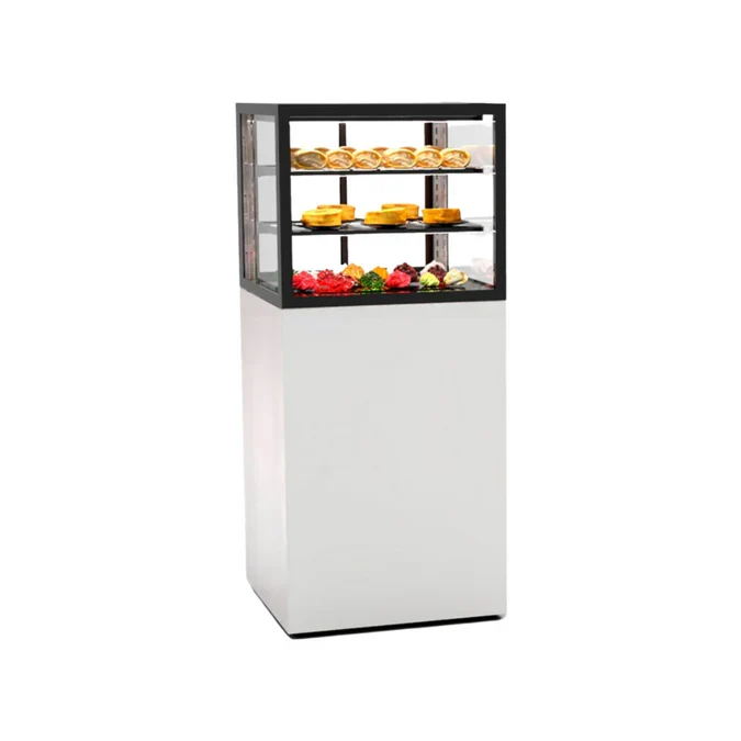 Vitrine de présentation chaude libre service 3 niveaux - 600