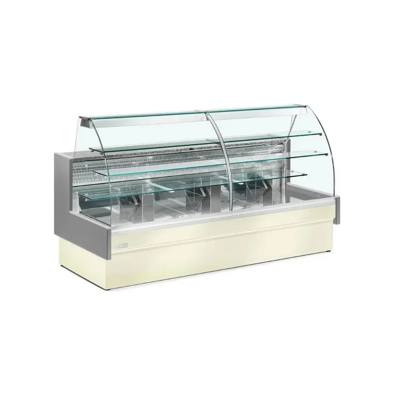 Vitrine réfrigérée statique avec tiroir coulissant vitre bombée +2/+10°C - COLORADO