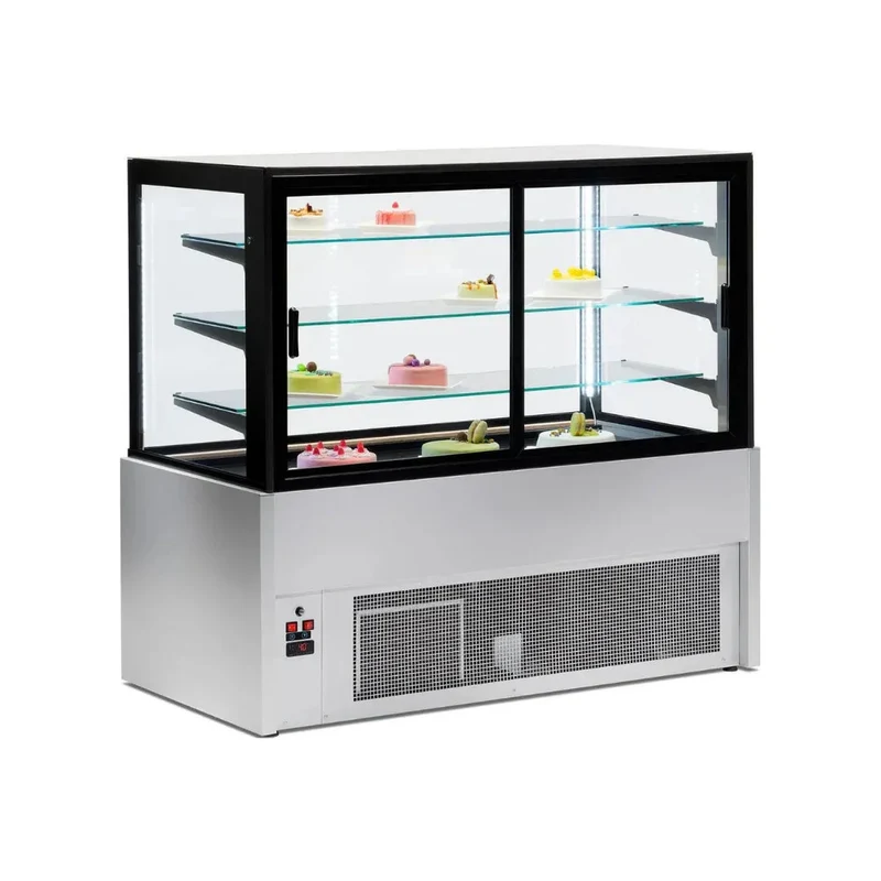 Vitrine réfrigérée ventilée sans réserve 4 niveaux 0/+8°C - KRISTALL