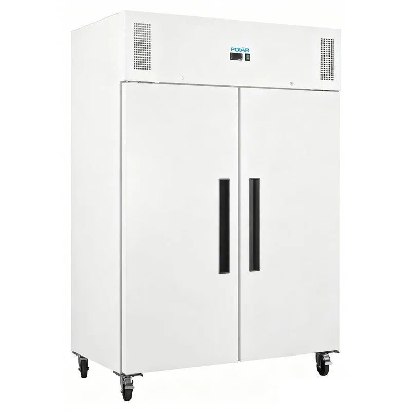 Armoire réfrigérée positive blanche Polar série G 2 portes 1 152L