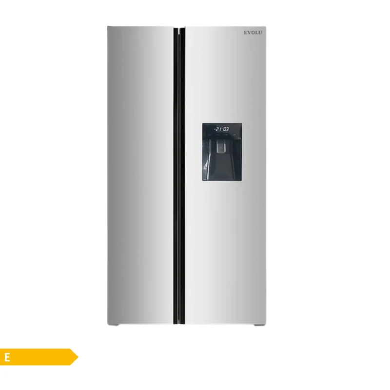 EVOLU REFRIGERATEUR AMER. SIDE BY SIDE 432L AVEC RESERVOIR D'EAU GRIS