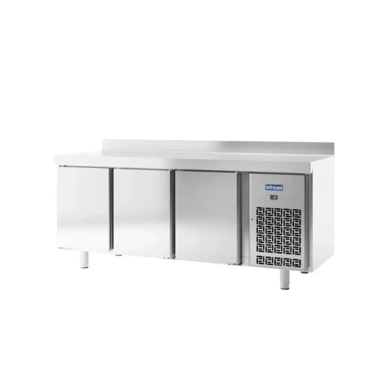 Table réfrigérée positive avec dosseret 4 portes -2/+8°C - 540L