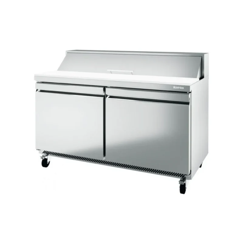 Saladette réfrigérée positive 2 portes 0/+6°C - 380L 12xGN 1/6