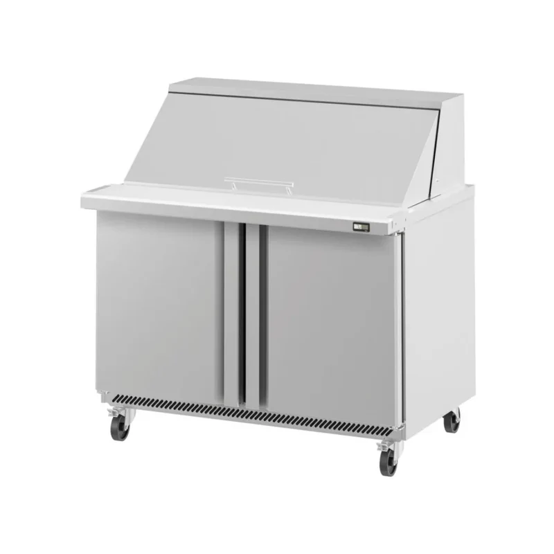 Saladette réfrigérée positive 2 portes 0/+6°C - 380L 18xGN 1/6