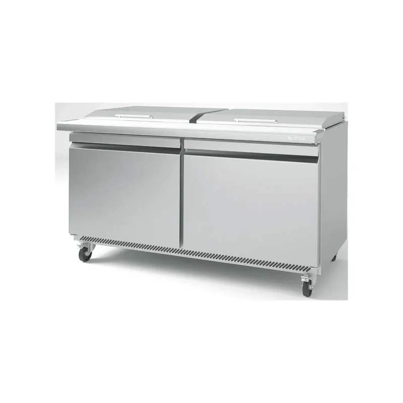 Saladette réfrigérée positive 2 portes 0/+6°C - 480L 24xGN 1/6