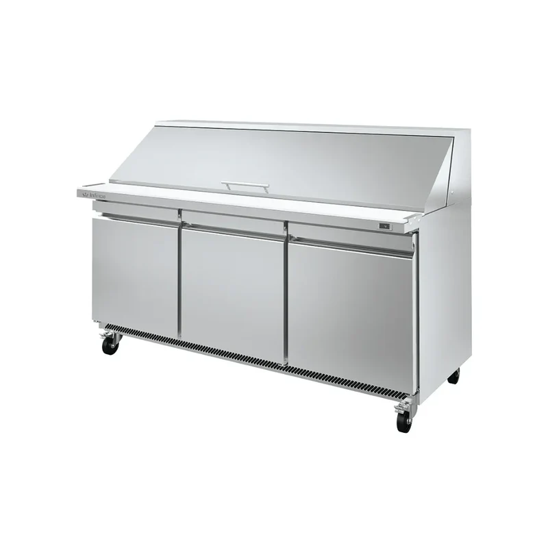 Saladette réfrigérée positive 3 portes 0/+6°C - 590L 27xGN 1/6