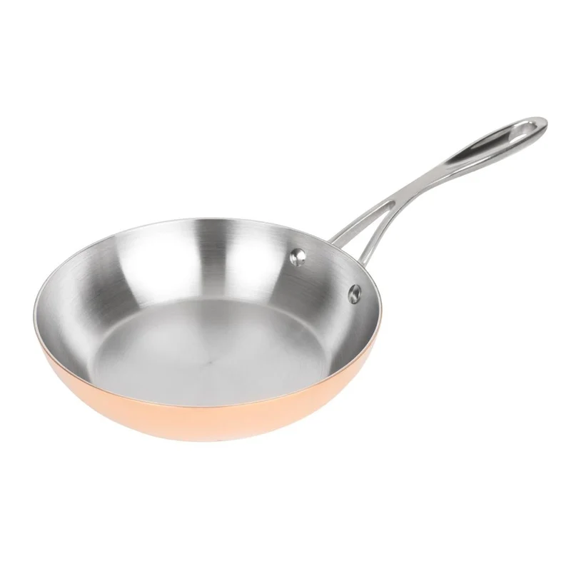 Poêle triple paroi cuivre induction Vogue 200mm