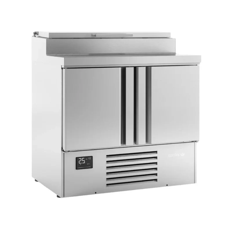 Saladette réfrigérée positive 0/+6°C 2 portes 978x700x885mm