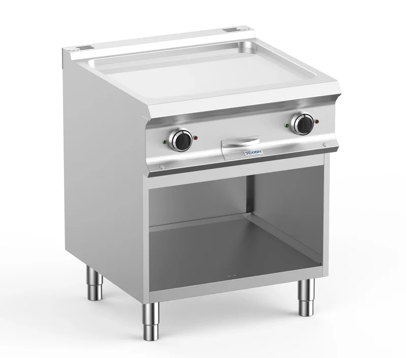 Plancha électrique Dexion Lux 700 - 70/73 - lisse, chromée - 10 kW