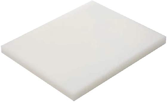 Plaque de découpe polyéthylène blanc épaisseur 40mm profondeur 700