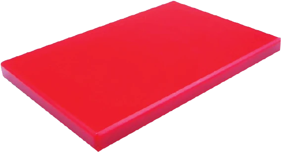Plaque de découpe polyéthylène rouge épaisseur 25mm profondeur 700