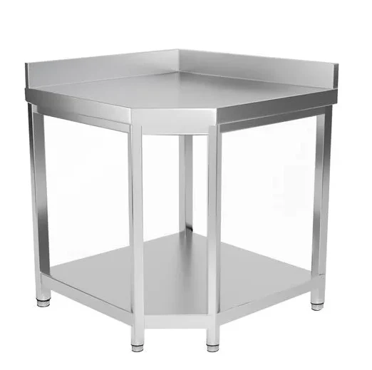 Table d'angle adossée, 1000x1000x 700x850+100 mm - Skyrainbow THGESR107A