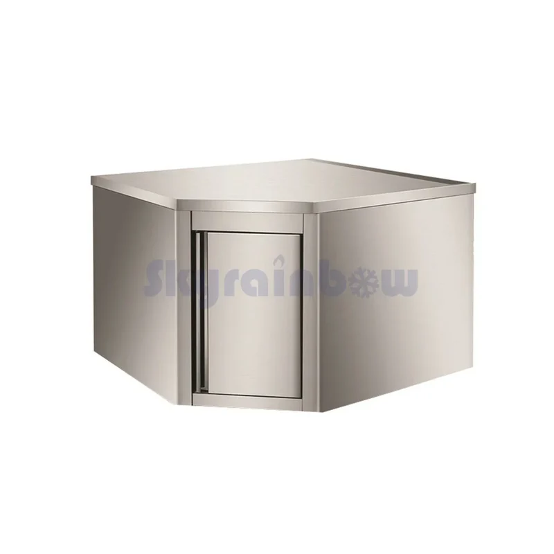 Placard mural en inox - porte battante, 720 x 720 x 400 x 650 mm - Skyrainbow THEHR74