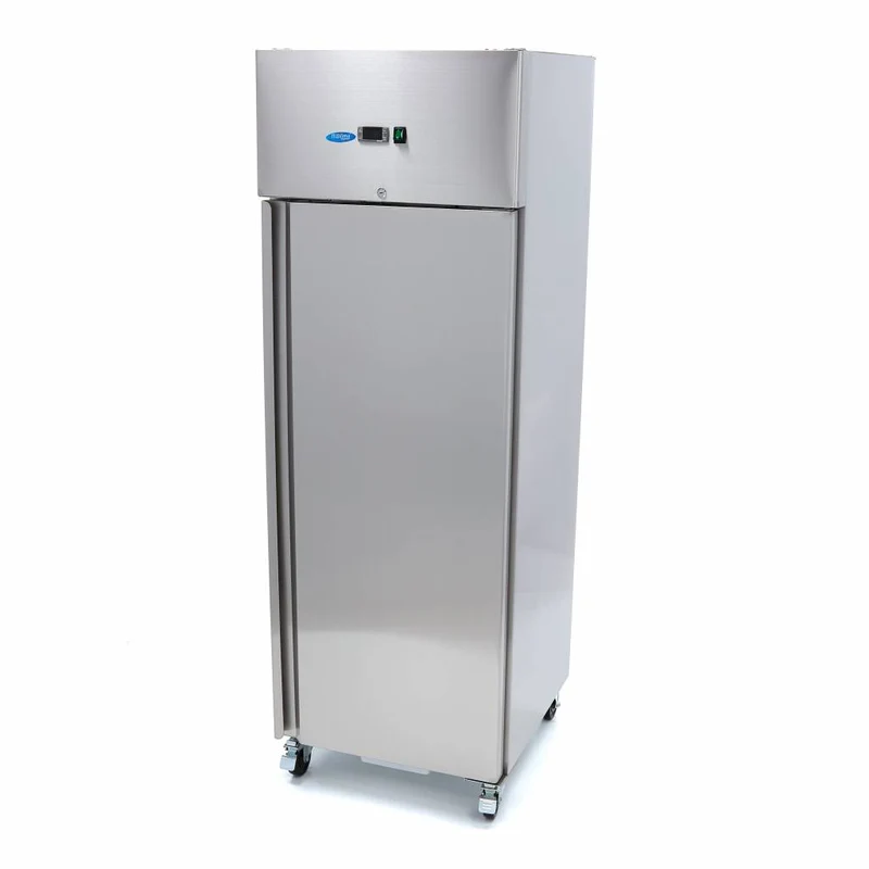 Armoire positive - 400 L - 3 étagères réglables (1/1 GN) - sur roulettes - incl étagères