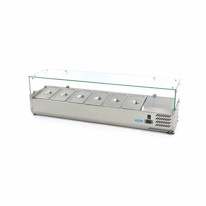 Saladette à poser - 150 cm - s'adapte à 6 x 1/3 GN
