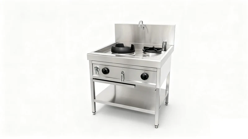 Réchaud Wok - 900x900x860+280 - Skyrainbow THW1+V1