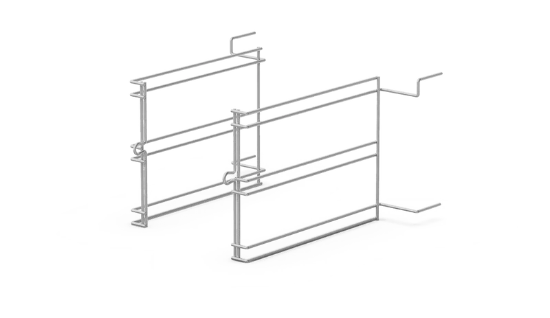 Supports lateraux 3 niveaux - distance entre niveaux 100 mm (UNOX XUC151)