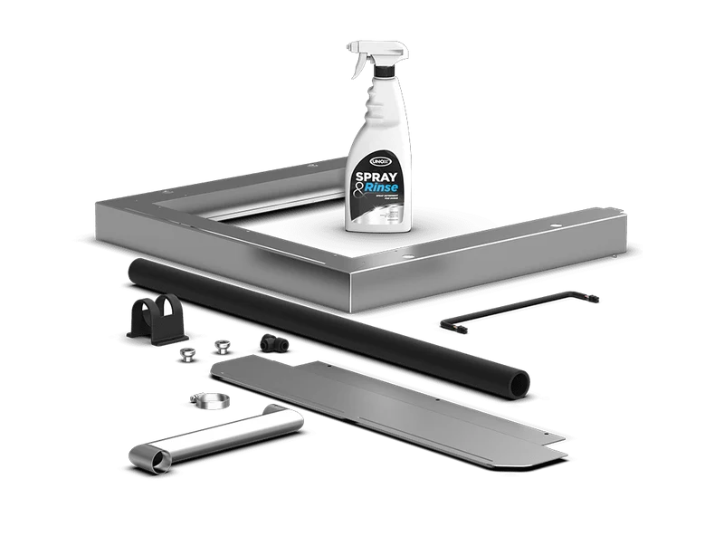 Kit complet d’installation pour les fours electriques superposés + SPRAY&Rinse (UNOX XWKQT-00HS-E-SR)
