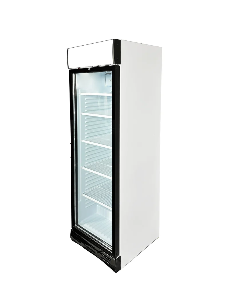 Armoire Réfrigérée Vitrée 1 Porte 382L – Vitrine à Boissons, +4/+10 °C