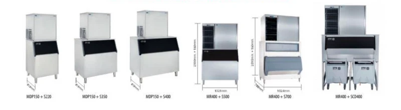Tête de production de glaçons ITV GALAMR400E — 385 kg/24h, glaçons pleins 30 g