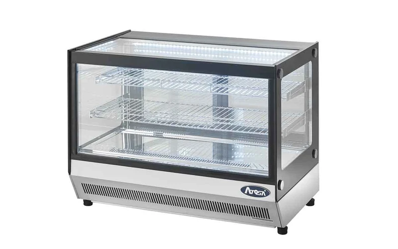 Vitrine Réfrigérée à Poser - Vitrage Droit - 120 L