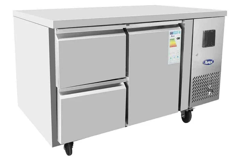 Table Réfrigérée Positive GN1/1 - 1 Porte + 2 Tiroirs - 210 L