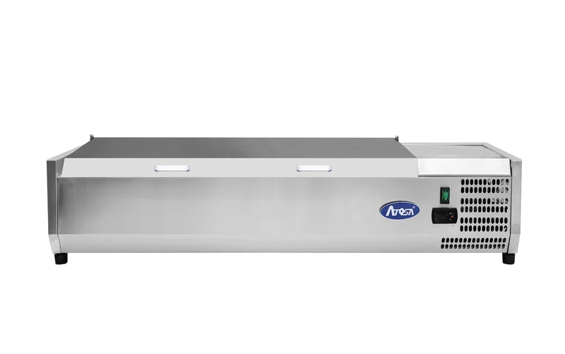 Présentoir à Ingrédients Réfrigéré 1500/380 - Couvercle Inox