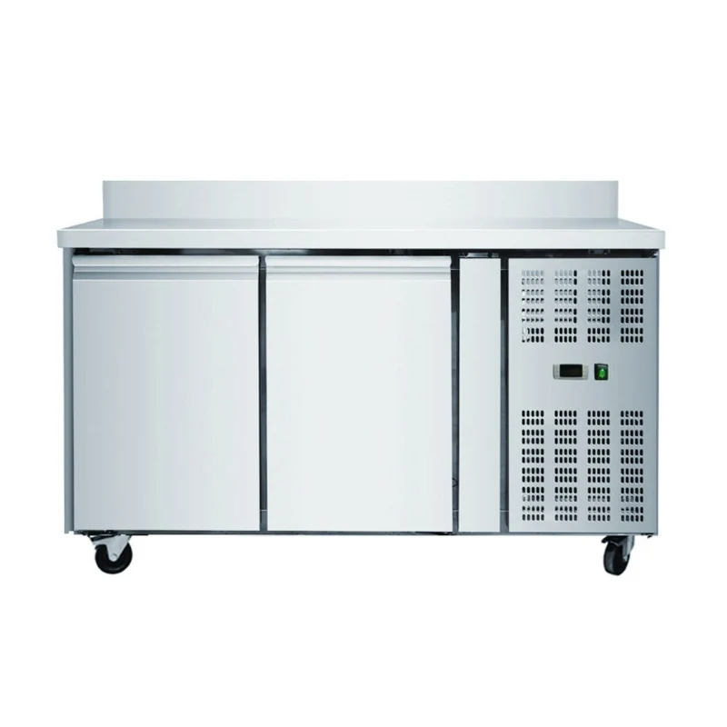Table réfrigérée positive 2 portes avec dosseret 260 L - Skyrainbow THP2200TNEC