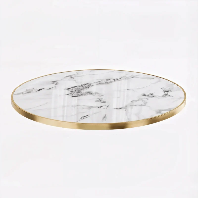 Plateau Fritté Brillant Blanc 70Ø