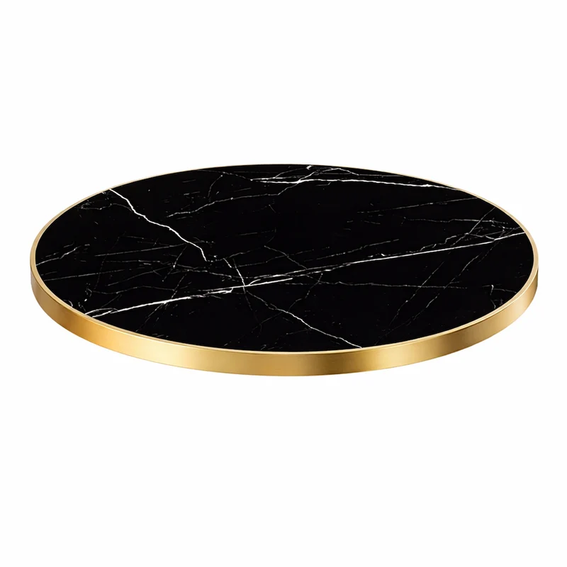 Plateau Fritté Brillant Noir 70Ø