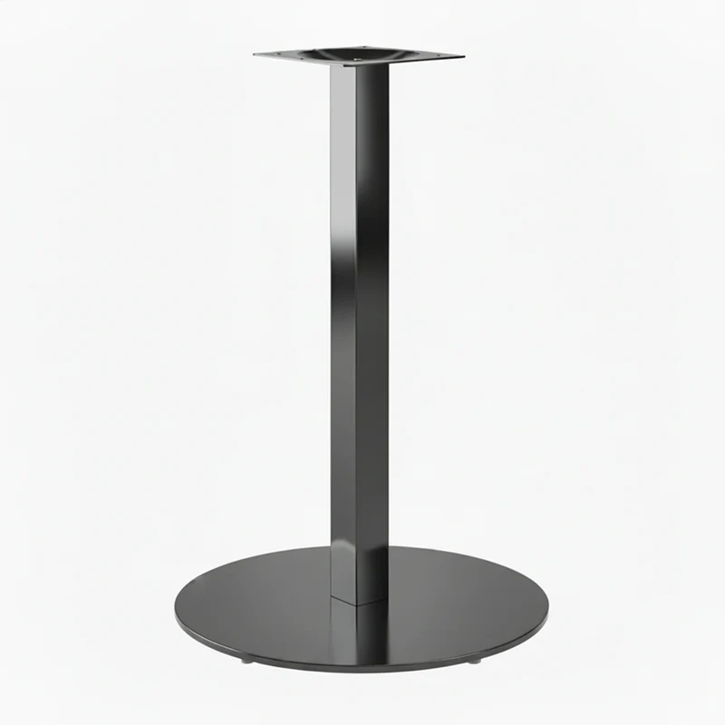 Base Ronde Inox Noire