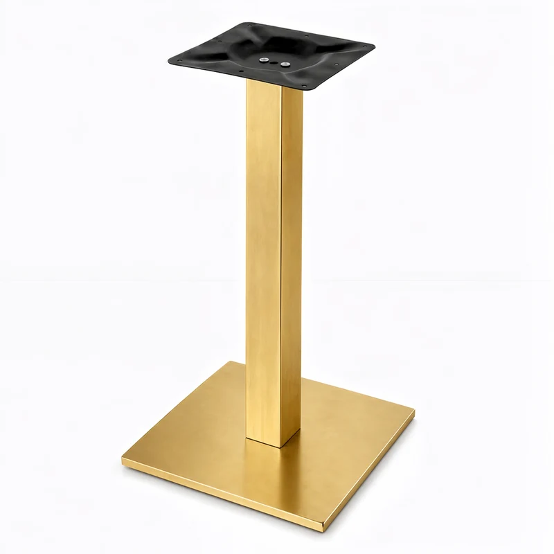 Base Carrée Or Inox