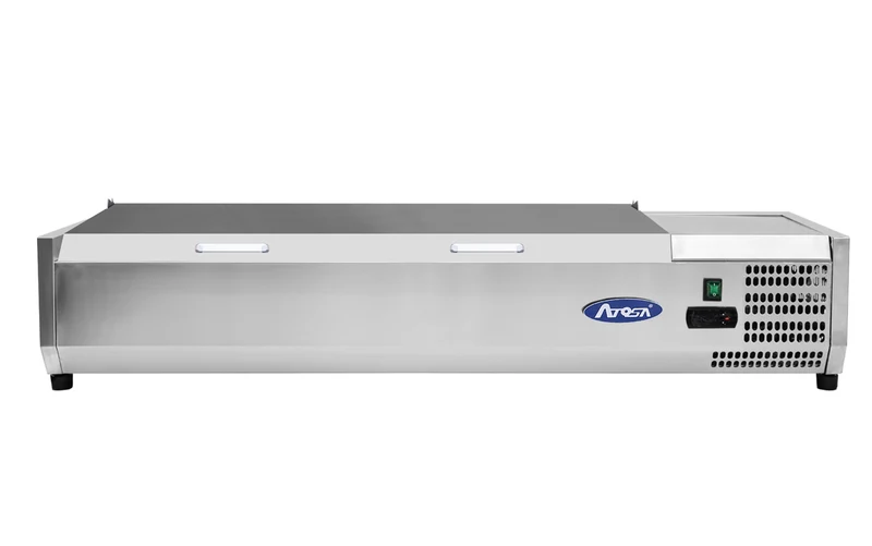 Présentoir à Ingrédients Réfrigéré 1800/330 - Couvercle Inox