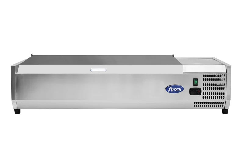 Présentoir à Ingrédients Réfrigéré 1400/380 - Couvercle Inox