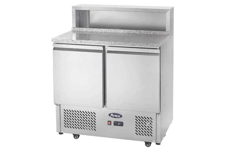 Meuble à Pizza Compact - Dessus Inox - 2 Portes