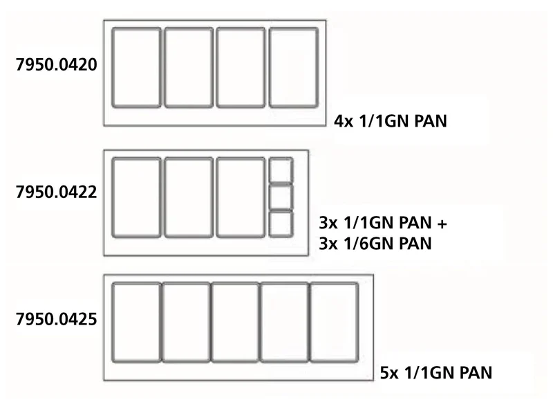 Table Réfrigérée Pâtisserie Vitrée 2 Portes 4× GN 1/1 – Réfrigérateur, +2/+8 °C