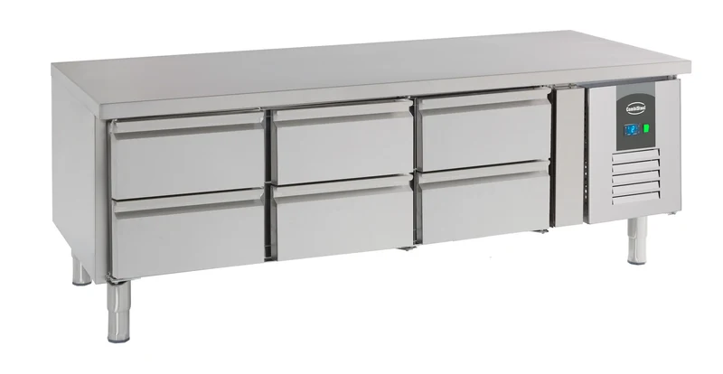 Table Réfrigérée Inox 6 Tiroirs L1600 Hauteur 650 – Réfrigérateur, +2/+8 °C