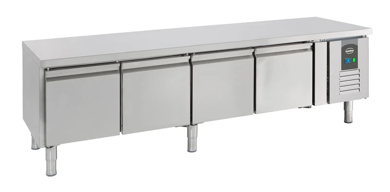 Table Réfrigérée Inox 4 Portes L2230 Hauteur 650 – Réfrigérateur, +2/+8 °C