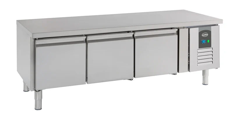 Table Réfrigérée Inox 3 Portes L1600 Hauteur 650 – Réfrigérateur, +2/+8 °C