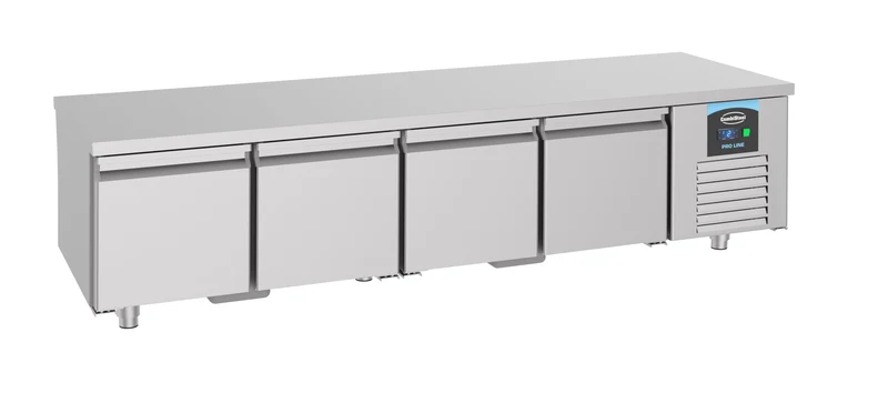 Table Réfrigérée Inox 304 4 Portes L2200 Hauteur 600 – Réfrigérateur, -2/+8 °C