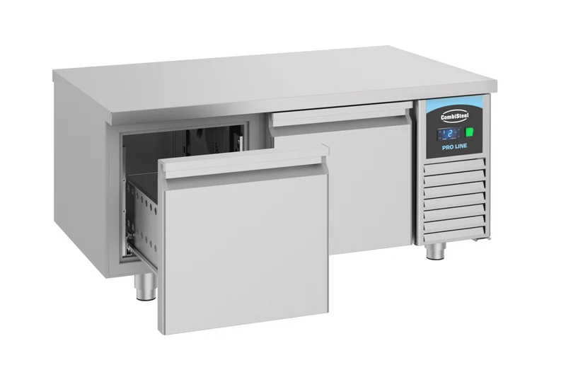 Table Réfrigérée Inox 304 2 Tiroirs L1200 Hauteur 600 – Réfrigérateur, -2/+8 °C