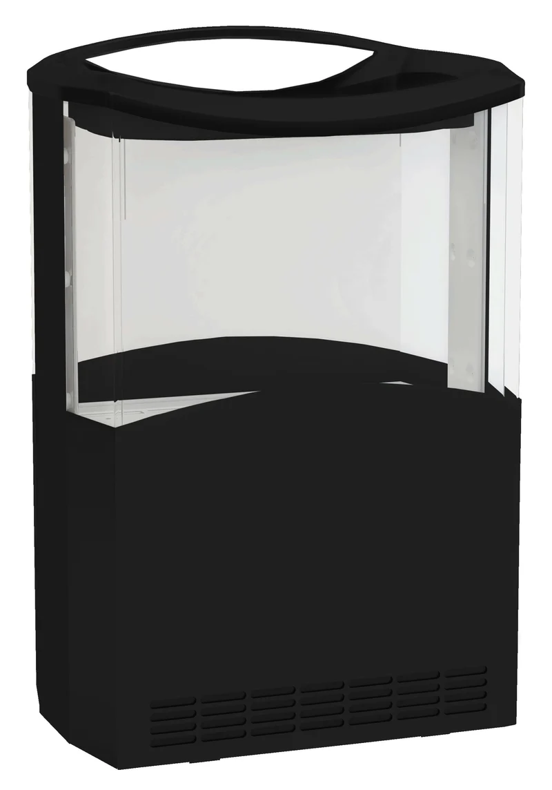 Vitrine à Achats Impulsifs 110L Noire – Réfrigérée, +2/+15 °C